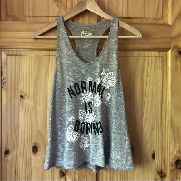 Tokyo Darling Normal is Boring floral racerback tank Jr S - Picture 2 of 8